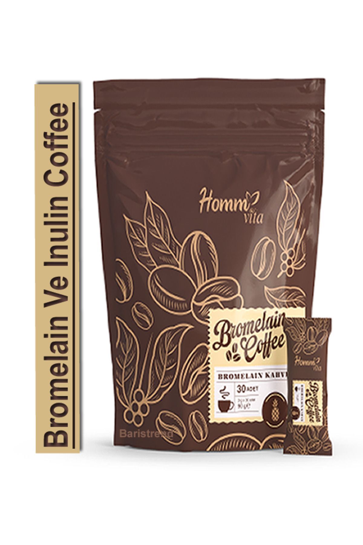 Bromelain Ve Inulin ( Hindiba Kökü ) Kahve 3gr X 30 Adet Baristrend