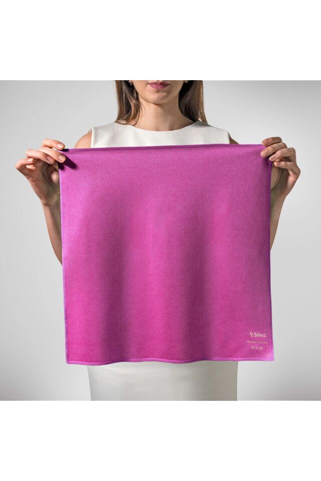 Her Eve Lazım Temizlik Seti  (El Mopu + Mikrofiber Cam Bezi Pembe + Premium Bulaşık Süngeri)