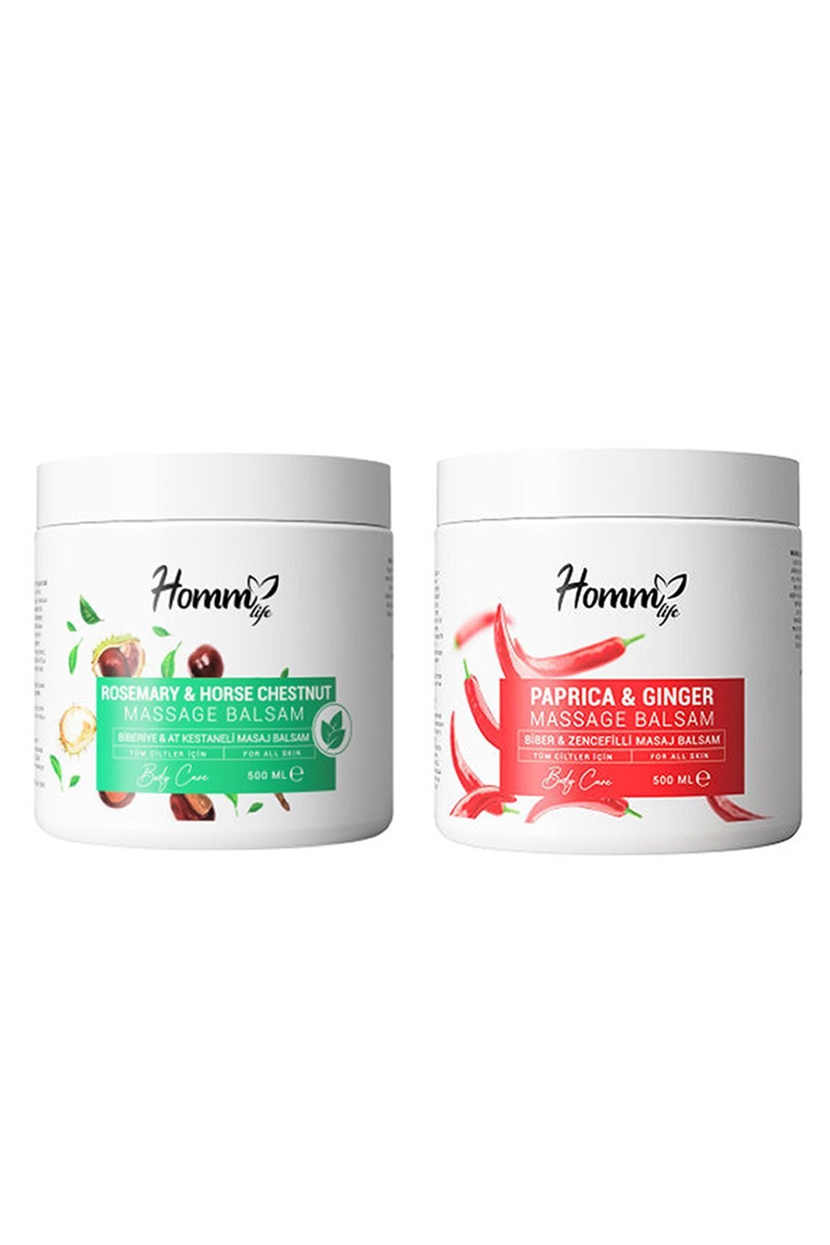 Biber & Zencefilli Biberiye & At Kestaneli Masaj Jeli Balsam 500 ml 500 ml Baristrend