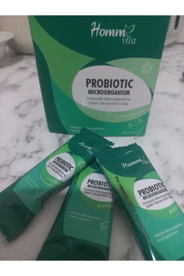 HOMM VITA PROBİYOTİK MİKROORGANİZMA İÇEREN TAKVİYE EDİCİ GIDA 2gr x 20 adet