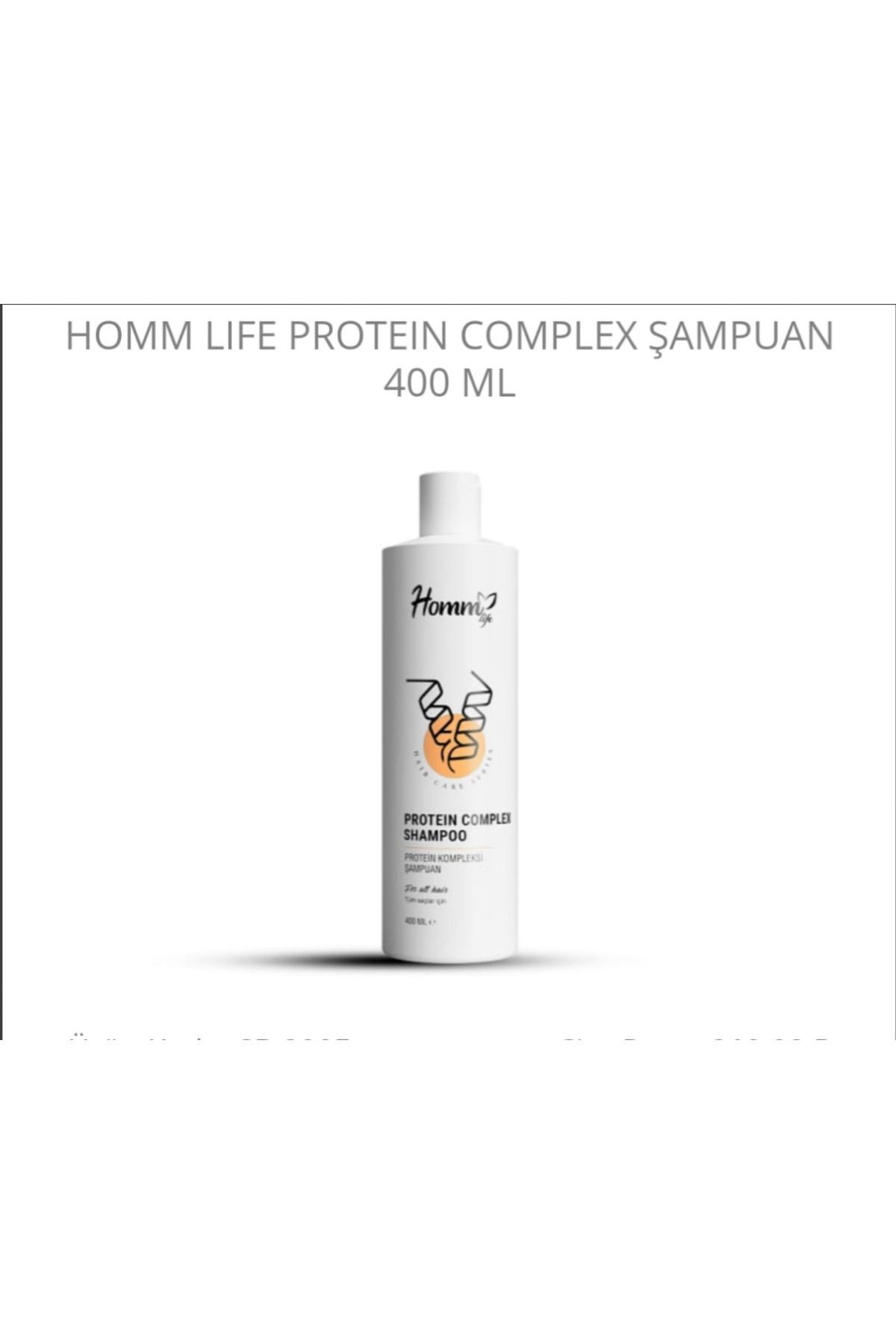 HOMM LIFE PROTEIN COMPLEX ŞAMPUAN Yoğun bakım