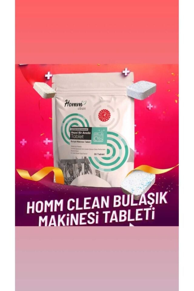 HOMM LİFE BİTKİSEL BULAŞIK MAKİNESİ DETERJANI 30 TABLET