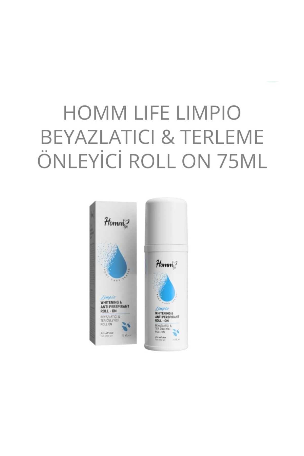''homm Life Lımpio Koltuk Altı Beyazlatıcı & Terleme Önleyici Roll On: Ferah Ve Aydınlık Bir Cilt!''