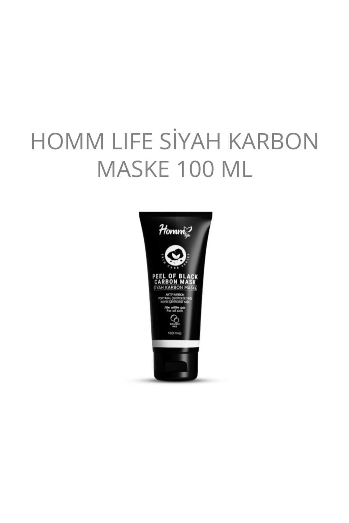 HOMM LIFE SİYAH KARBON MASKE 100 ML