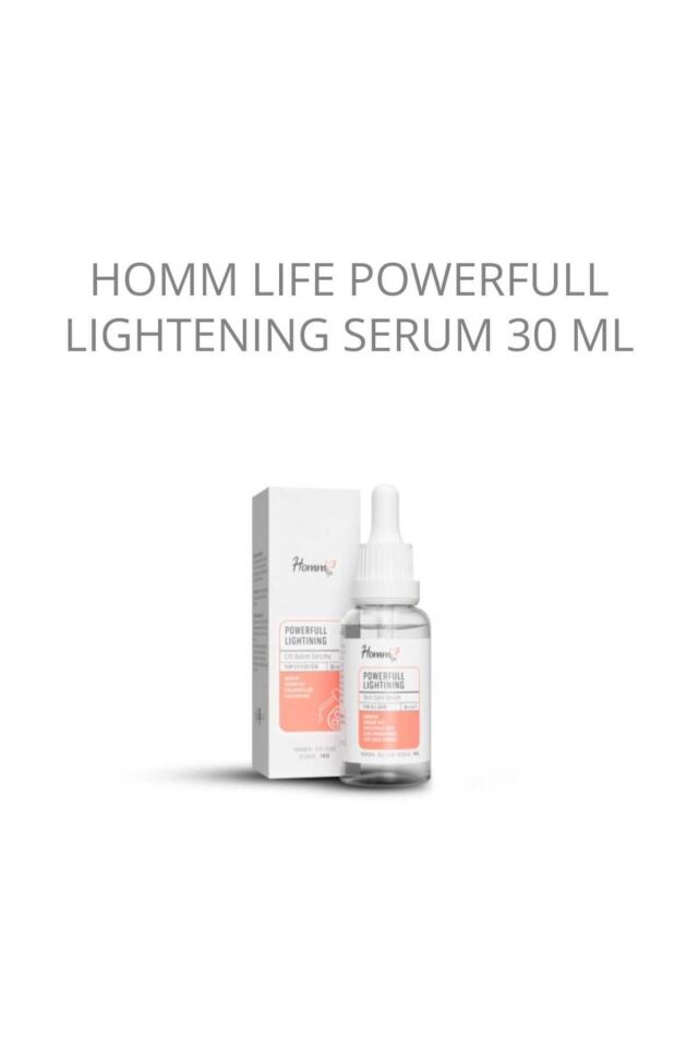 ''aydınlık Ve Parlak Cilt Için: Homm Lıfe Powerful Lightening Serum!''