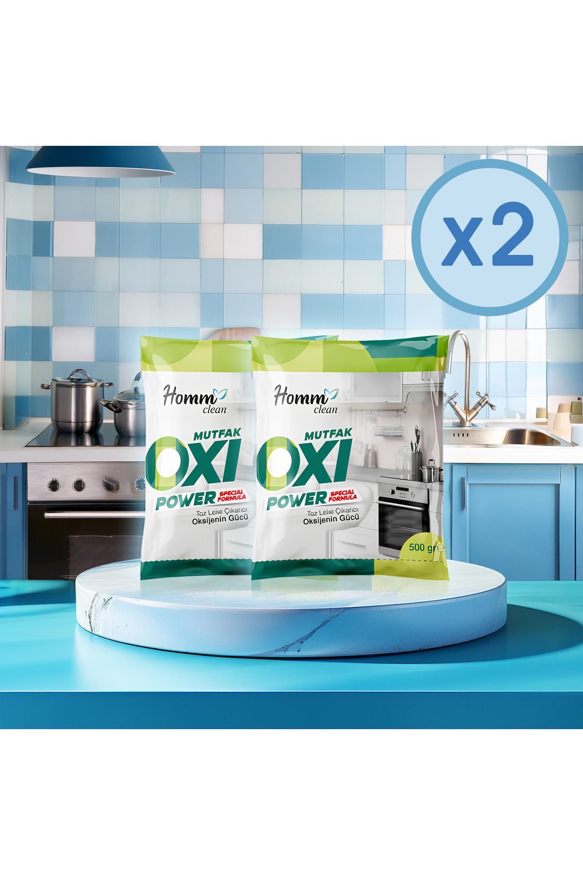 HOMM Clean Oxi Power Mutfak 2 Adet