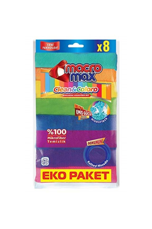 Marka: Rengarenk Mikrofiber Bez 8'li Kategori: Temizlik Bezi