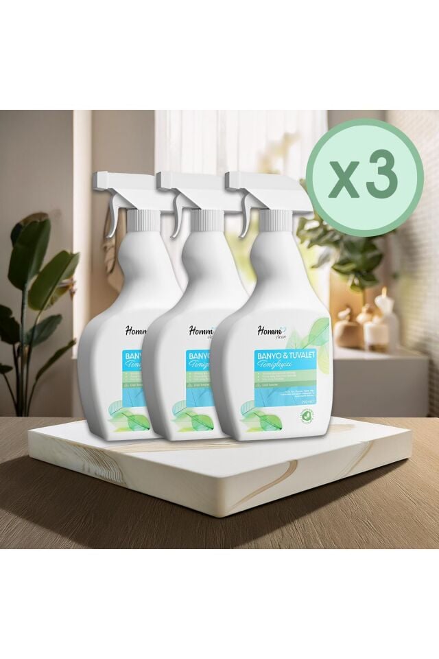 HOMM Clean Banyo & Tuvalet Temizleyici 3 Adet