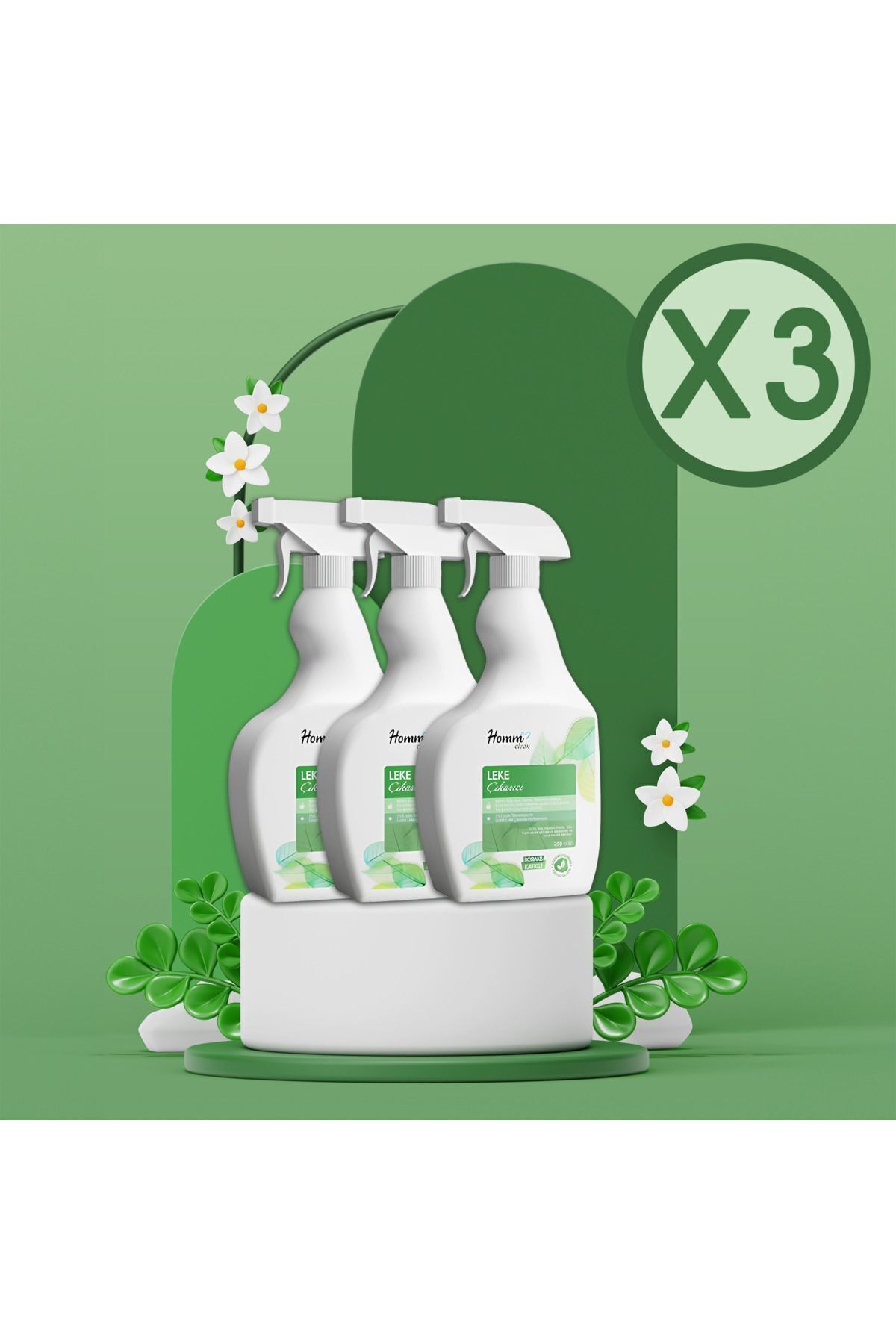 Homm Clean Leke Çıkarıcı 750 ml 3 Adet