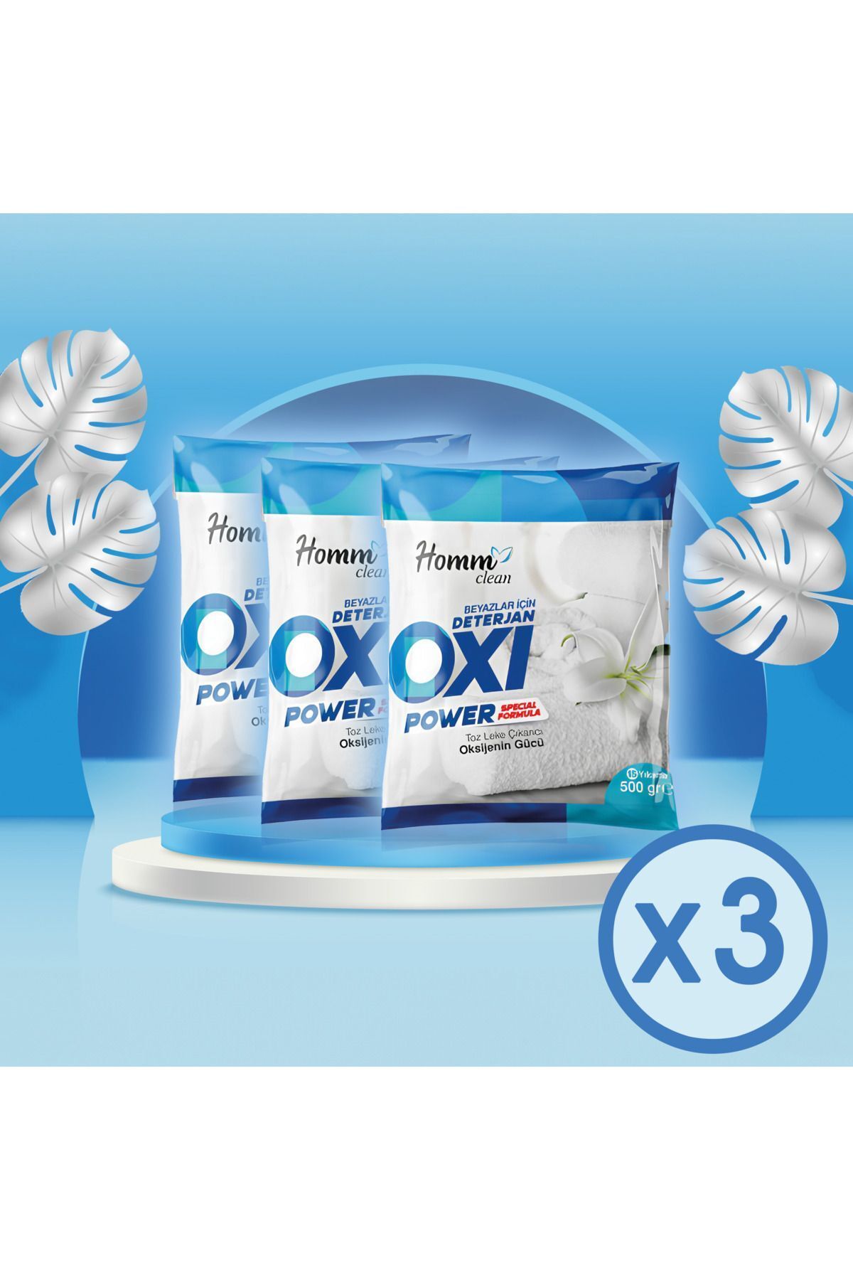 CLEAN OXI Power Beyazlar İÇİN 500 gr Leke Çıkarıcı 3 ADET