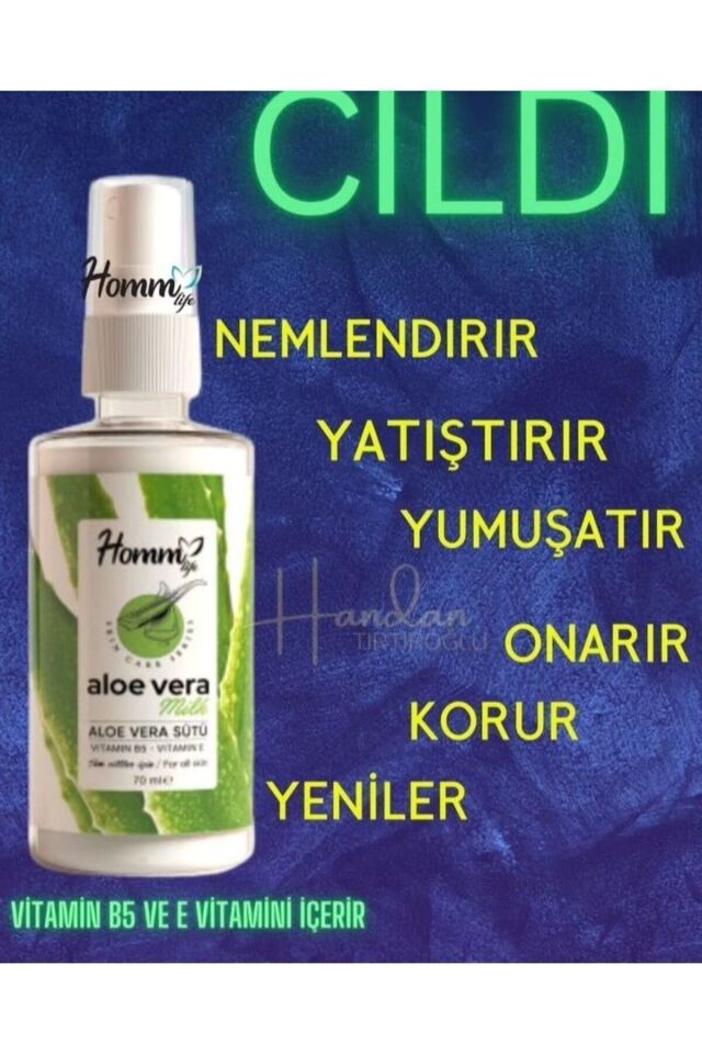 Aloe Vera Sütü Vitamin B5 Vitamin E Tüm Cilt Tipleri İçin 70 ml