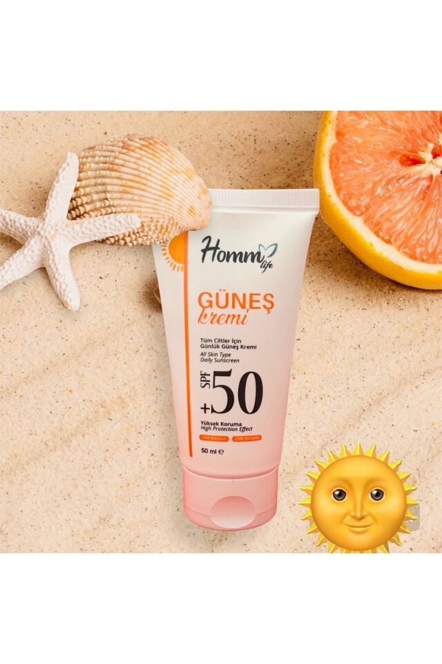 HOMM LIFE GÜNEŞ KREMİ 50 SPF 50 ML 2 Adet
