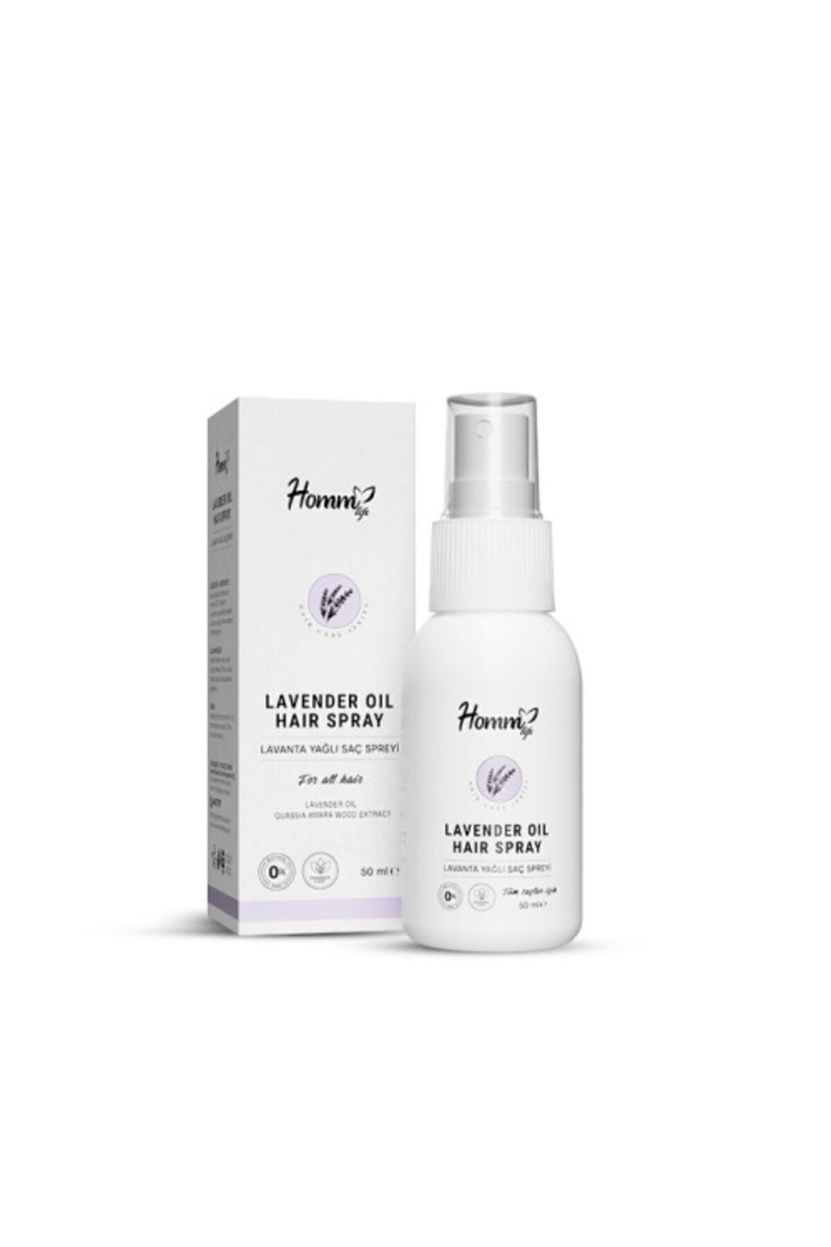 HOMM LIFE LAVANTA YAĞLI SAÇ SPREYİ 50 ML + HOMM LIFE KERATİN SÜTÜ SPREY 200 ML