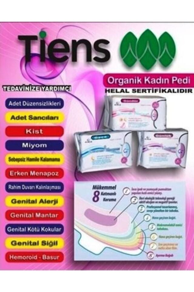 Airiz Hijyenik Organik Ped Seti 98 Adet