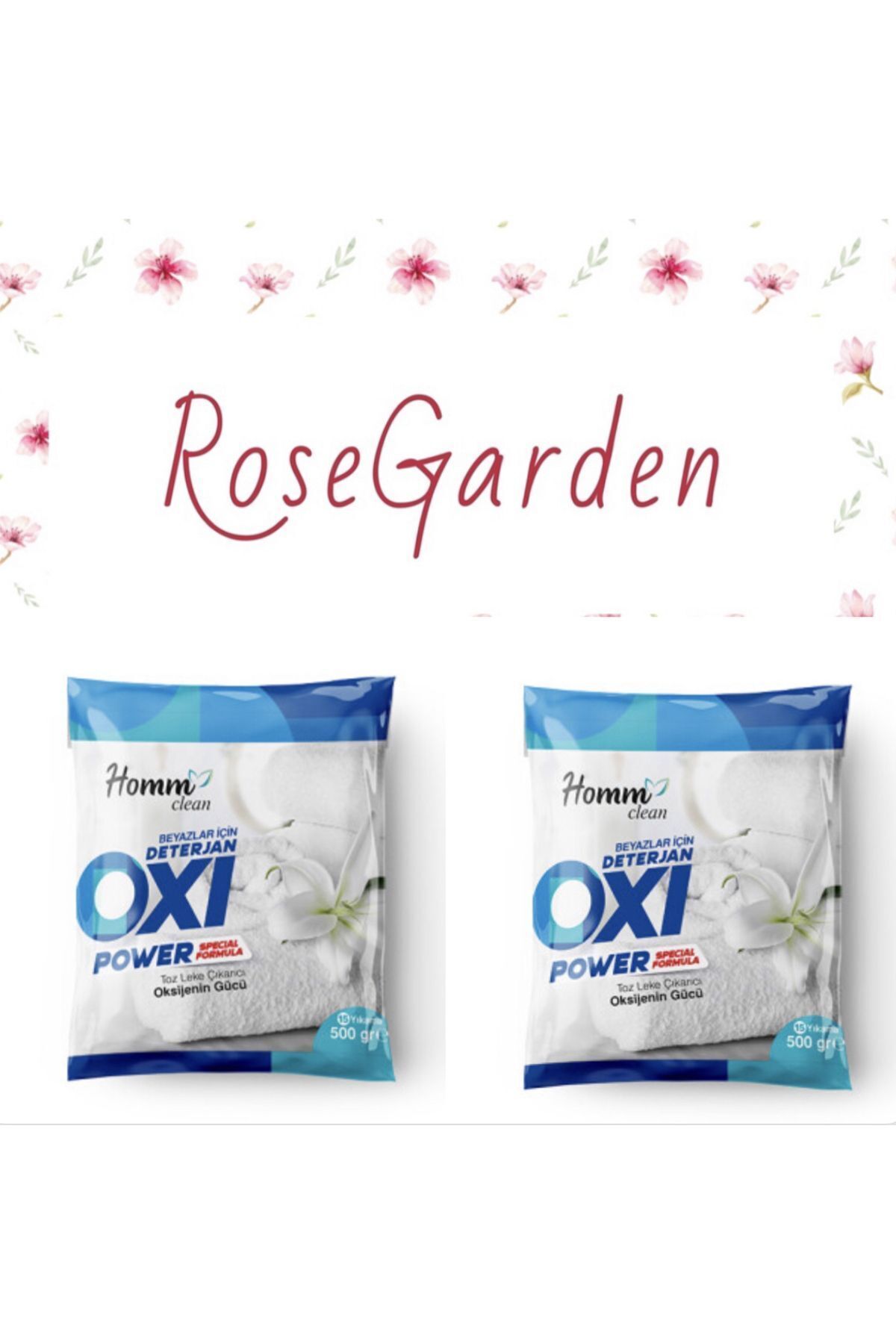 HOMM CLEAN OXI POWER BEYAZLAR İÇİN 500 ML 2 ADET