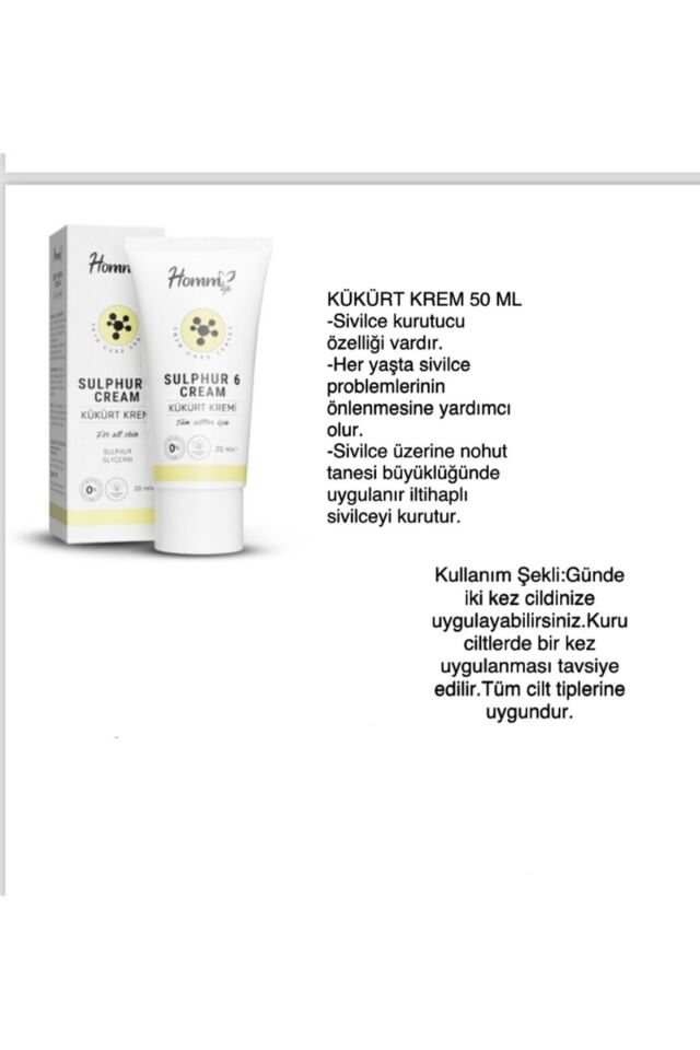 HOMM LIFE KÜKÜRT KREMİ 20ML