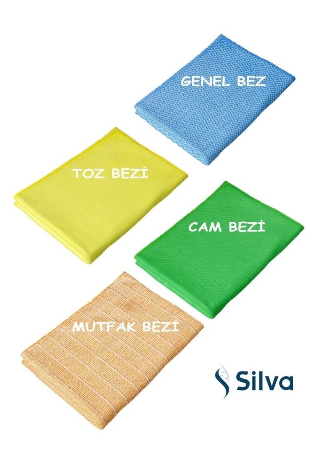 Silva Mikrofiber Mutfak, Genel Temizlik, Cam Ve Toz Bezi- Ahenk&ticaret