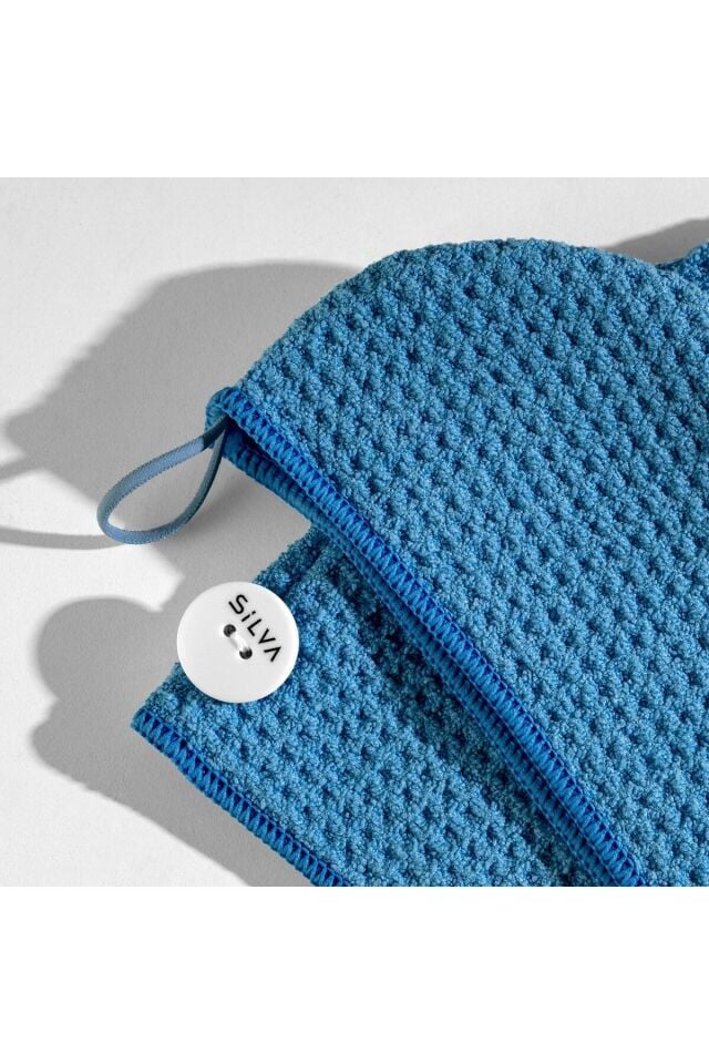Mikrofiber Saç Bonesi Mavi