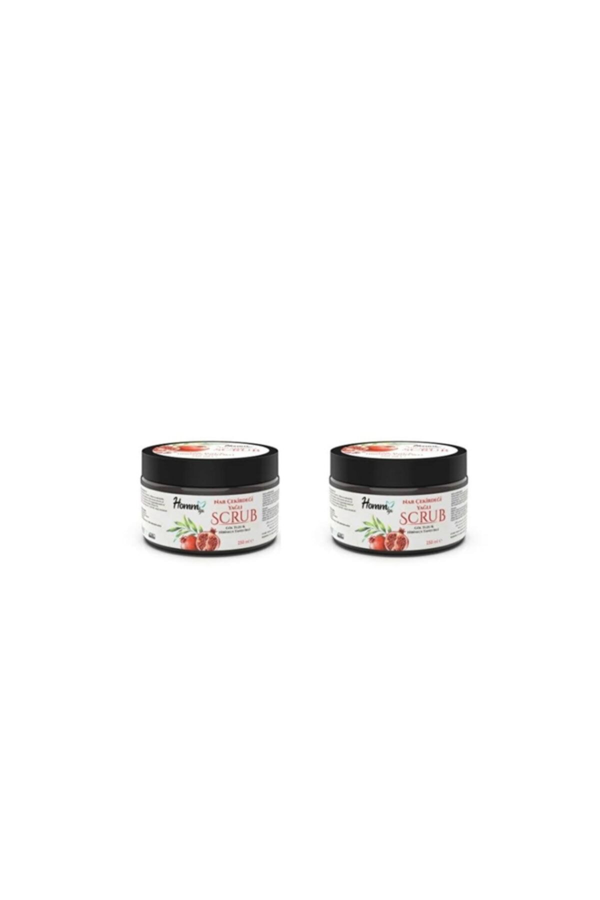 Homm Life Nar Çekirdeği Yağlı Scrub 250 ml 2' Li Göl Tuzu&hibiskus Tanecikli