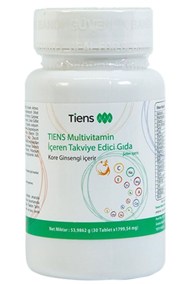 Multivitamin Içeren Takviye Edici Gıda 30 Tablet
