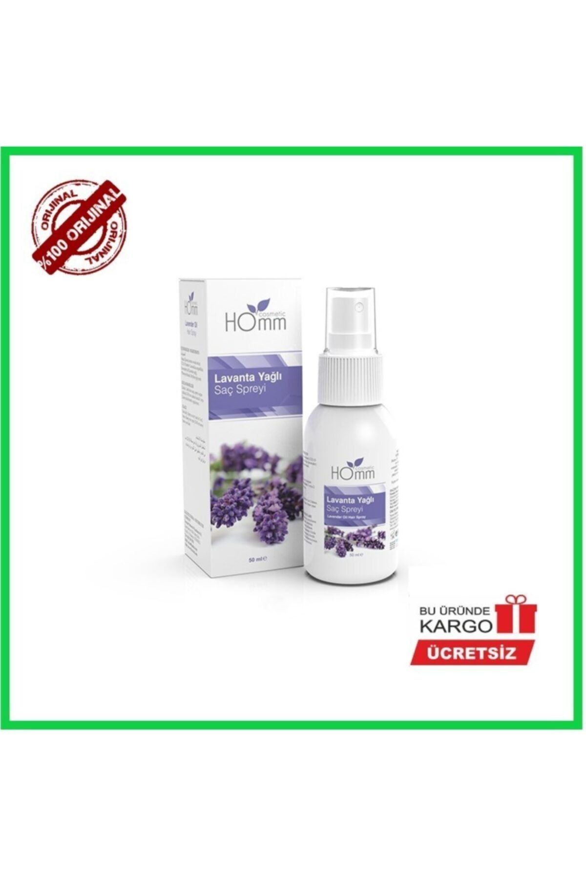 Homm Lavanta Yağlı Saç Spreyi 50 Ml