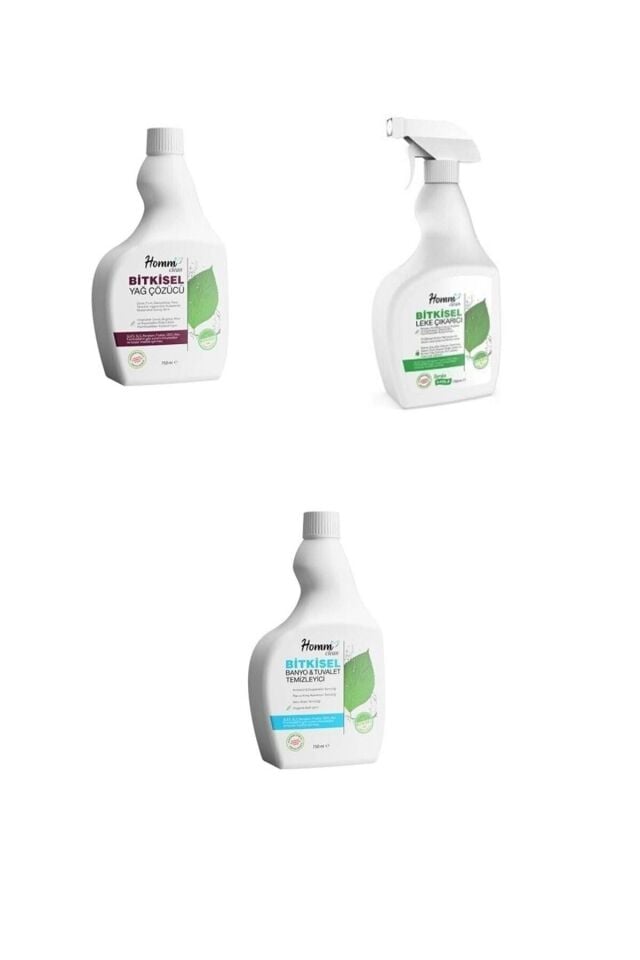 Leke Çıkarıcı, Banyo Kireç Temizleyici, Ve Yağ Çözücü 750 Ml 3lü Set