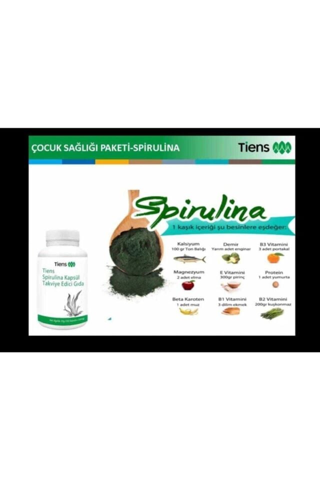 Spirulina Içeren Takviye Edici Gıda