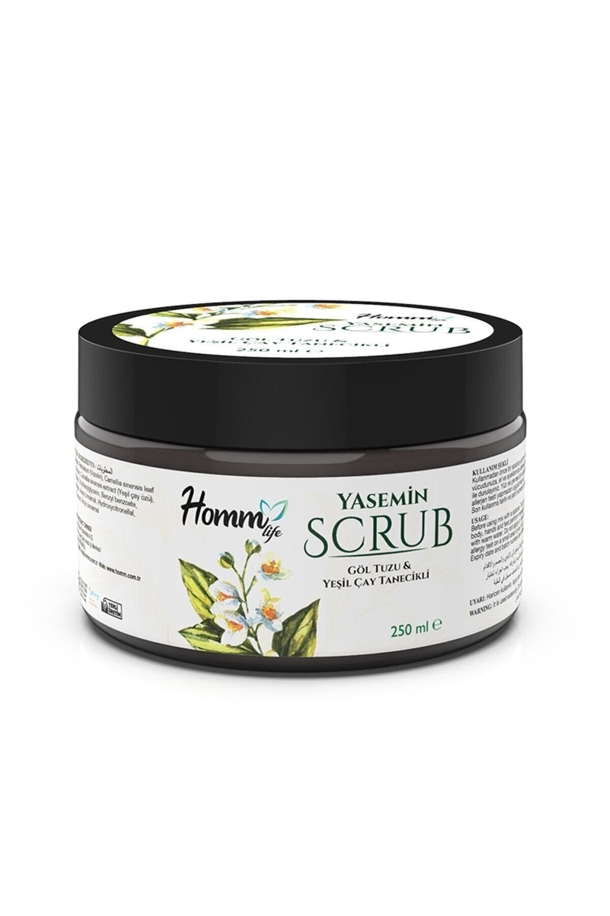 Homm Life Yaseminli Yeşil Çaylı Bitki Tanecikli Scrub 250 Ml