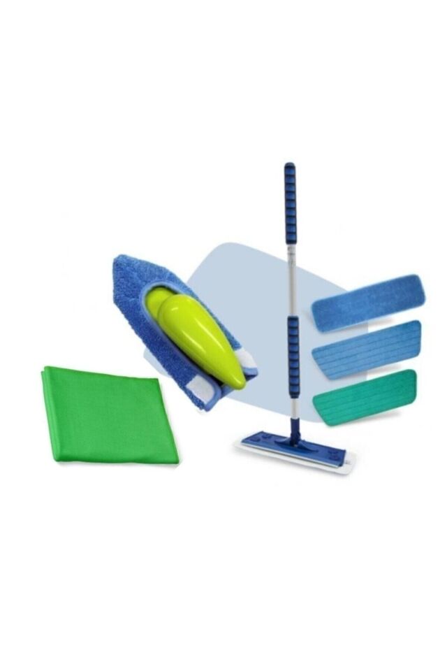 Silva Mikrofiber 3lü Mop Seti - El Mopu - Cam Bezi