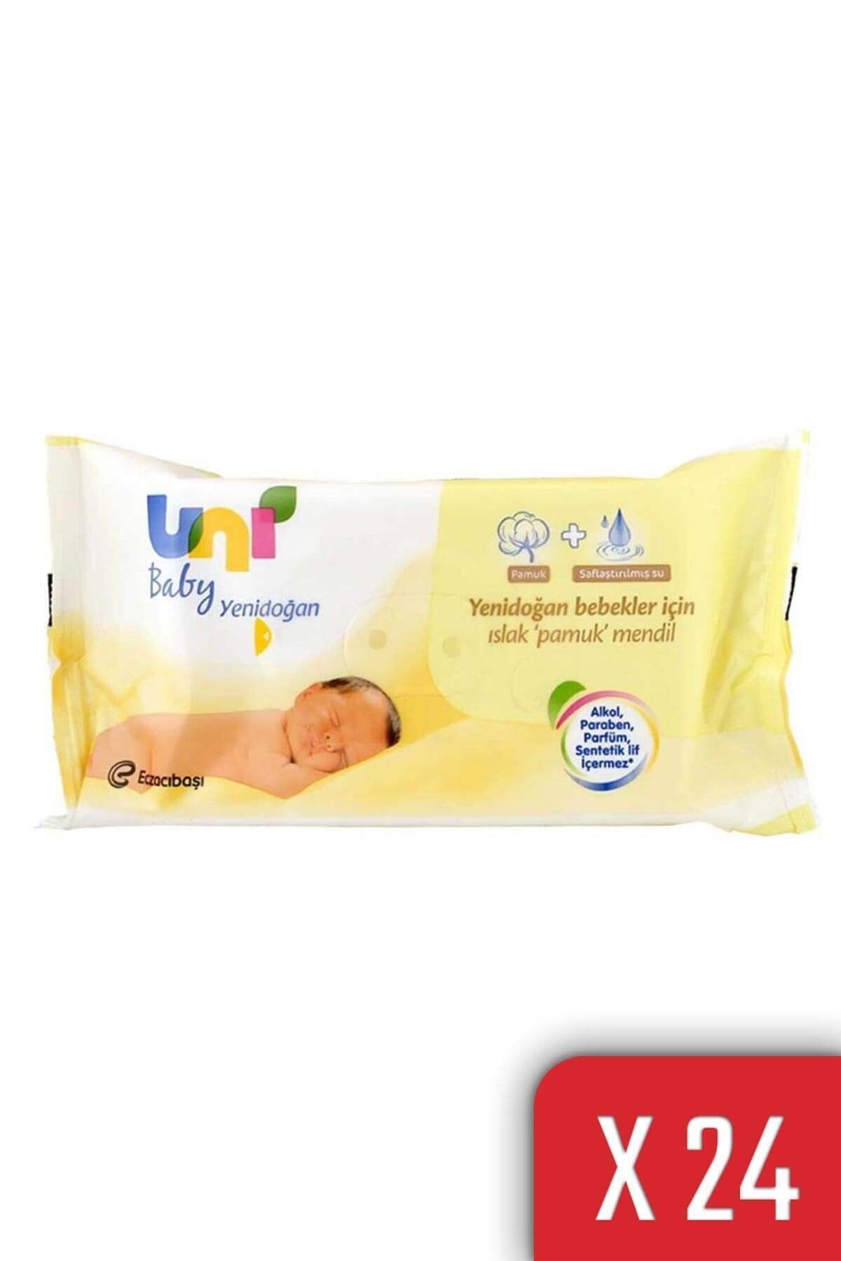 Yenidoğan Islak Pamuk Mendil 24'lü