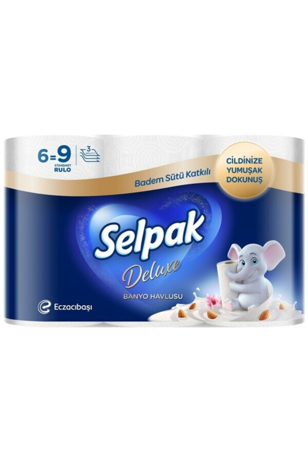 Deluxe Badem Sütlü 6'lı Kağıt Havlu