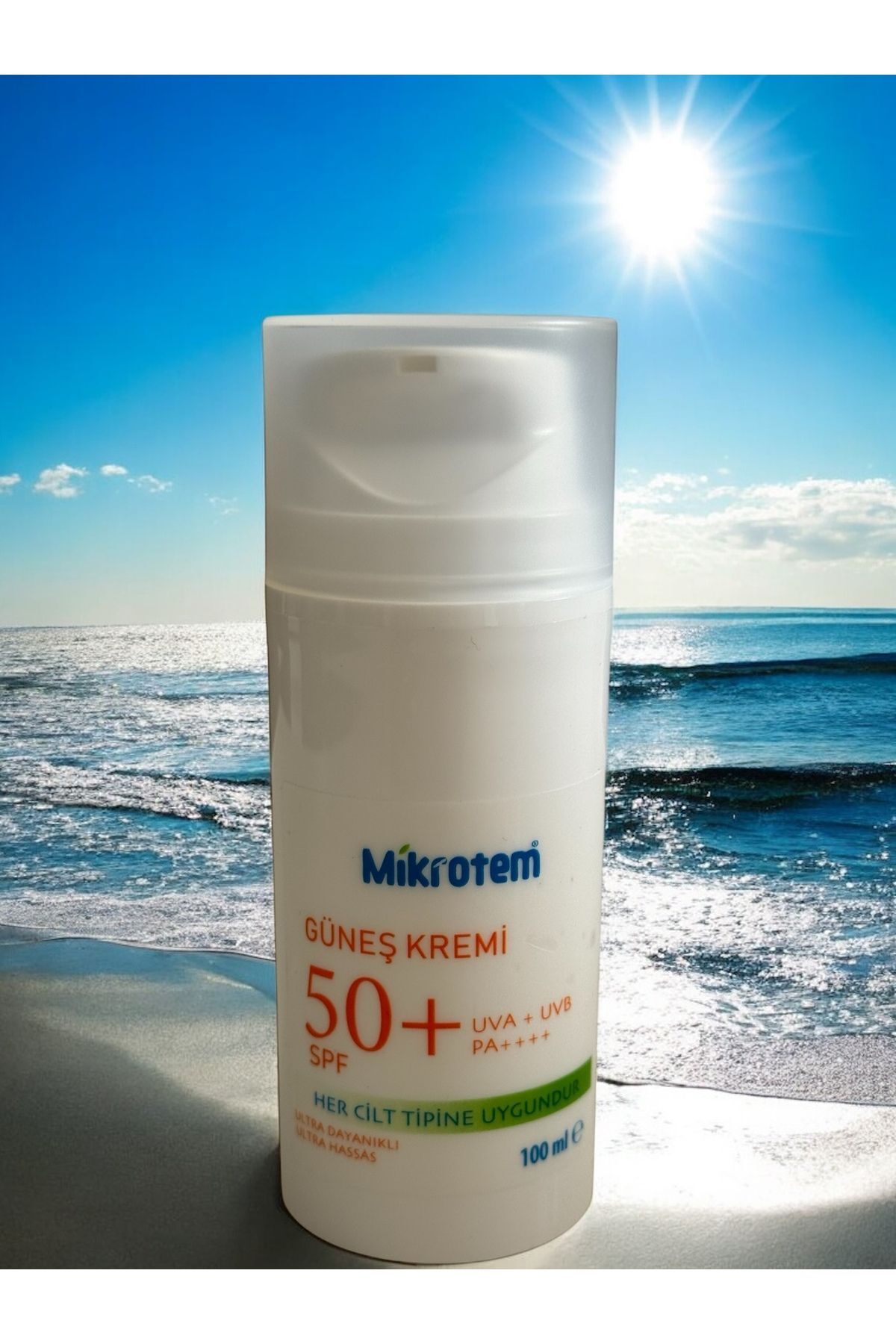 Güneş Kremi Spf 50 Normal Ve Karma Ciltler Için Günlük Kullanım Yüz Güneş Kremi 100ml