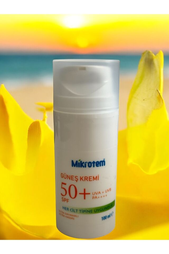 Güneş Kremi Spf 50 Normal Ve Karma Ciltler Için Günlük Kullanım Yüz Güneş Kremi 100ml